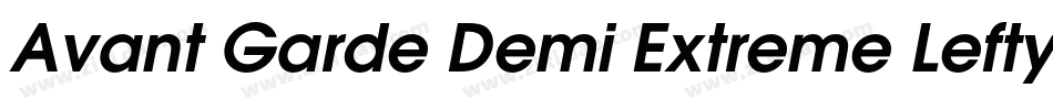 Avant Garde Demi Extreme Lefty字体转换